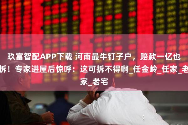 玖富智配APP下载 河南最牛钉子户，赔款一亿也不拆！专家进屋后惊呼：这可拆不得啊_任金岭_任家_老宅